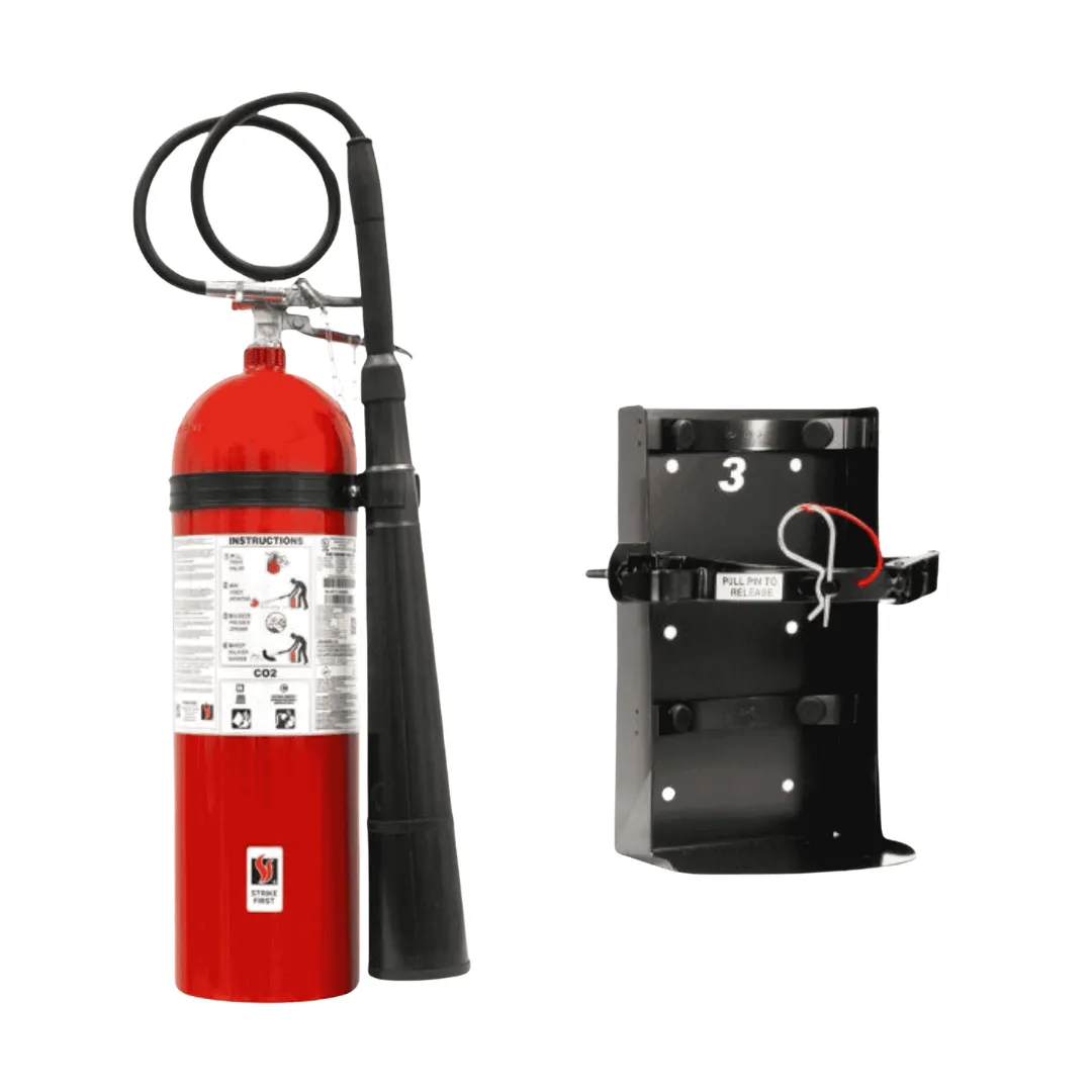 Extincteur portatif au CO2 (15lbs) 10-B : C avec support véhicule ultra robuste