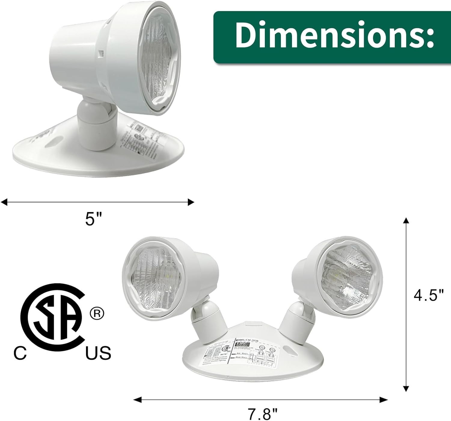 Éclairage frontal d'urgence avec fonctions à distance 360 lumens – photo 3