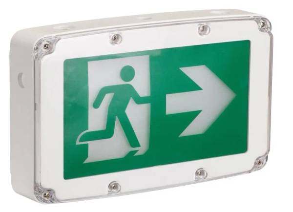 Panneau de sortie « Wet Location Running Man »