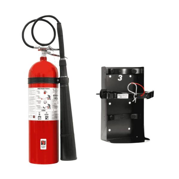 Extincteur portatif au CO2 (15lbs) 10-B : C avec support véhicule ultra robuste
