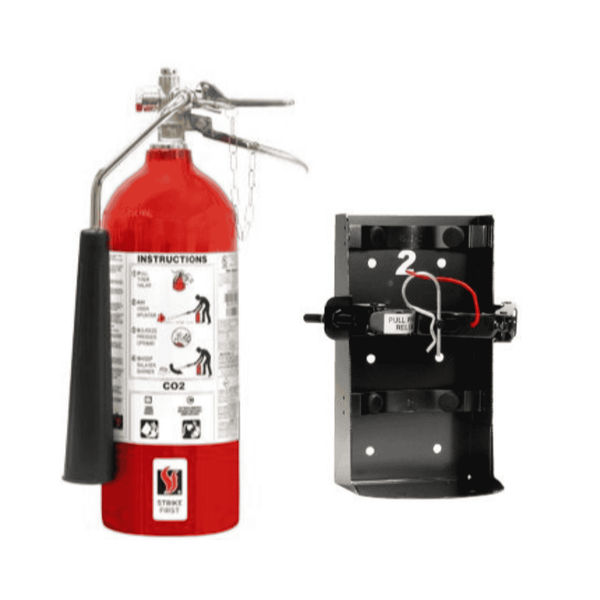 Extincteur portatif au CO2 (5lbs) 5-B : C avec support véhicule ultra robuste