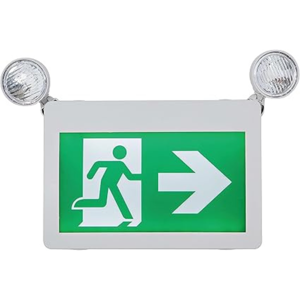 Panneau de Sortie "Running Man" LED avec Lumières d'Urgence | Certifié CSA | 120 Min